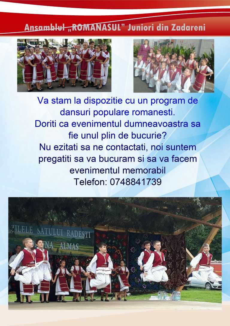 Ansamblul „Românașul” Juniori din Zădăreni