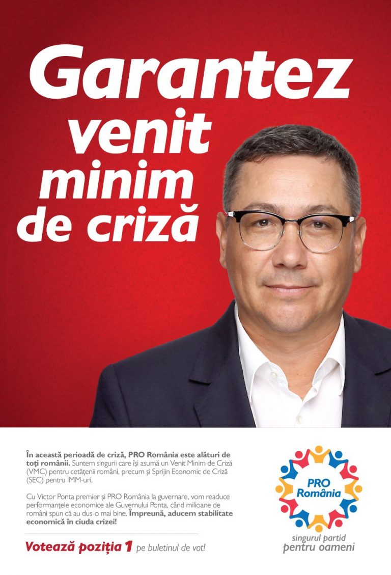 PRO-misiunea 1: venit minim pentru cei afectaţi de criză!